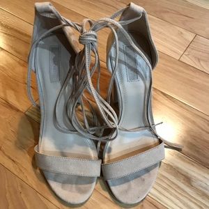 Forever 21 Lace-up Block Heels